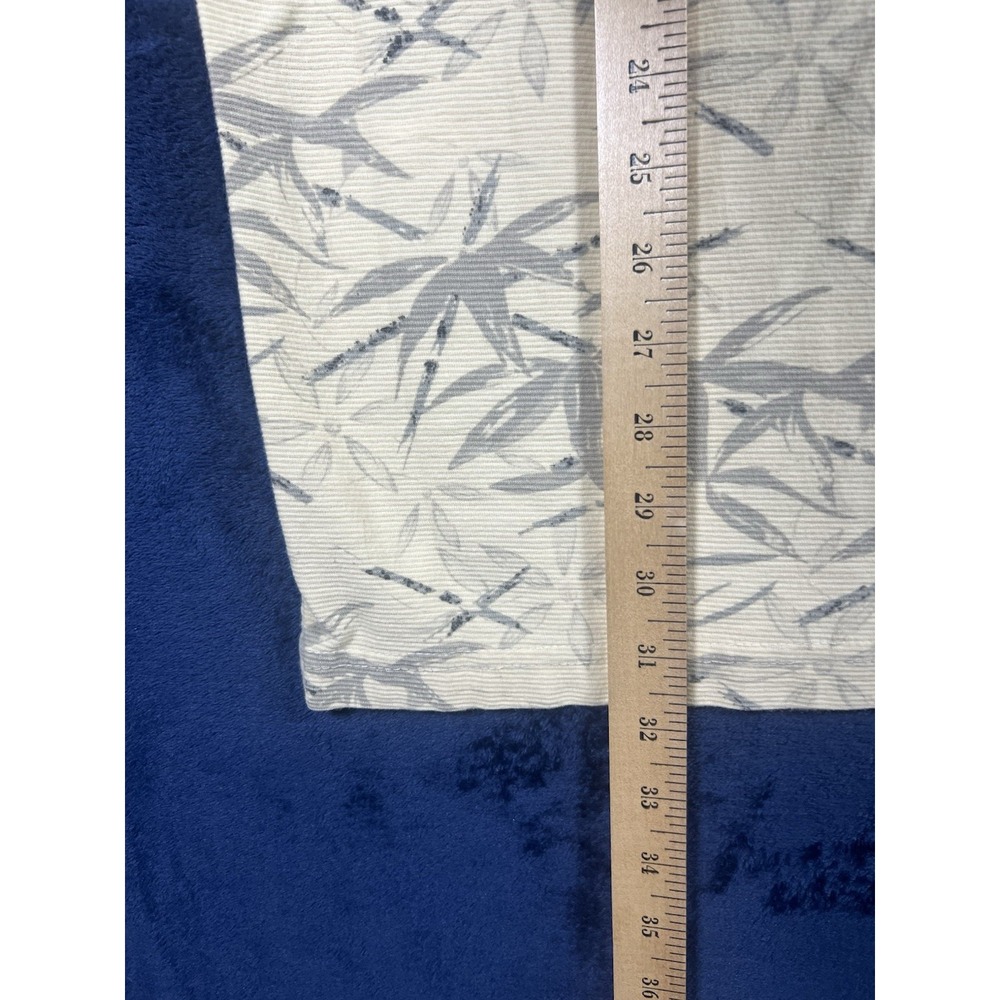 Joe Marlin Polo Shirt Men's Size 2X Ivory Ribbed Cotton Blend Bamboo Print - Picture 8 of 9